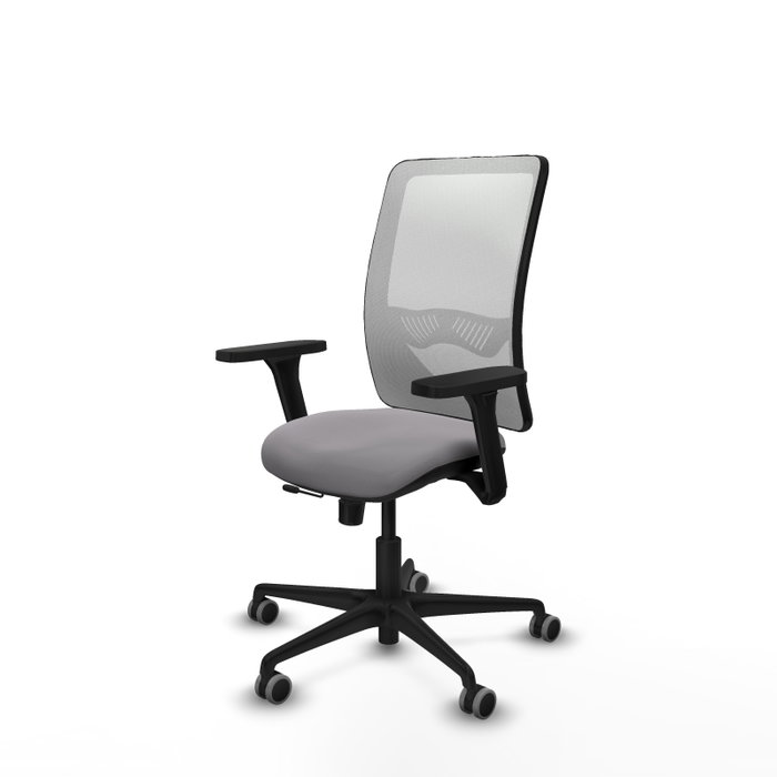 PIQUERAS Y CRESPO Silla de oficina Zulema con mecanismo Sincro/Traslack, Gris y Blanco PIQUERAS Y CRESPO Silla de oficina Zulema con mecanismo Sincro/Traslack, Gris y Blanco
