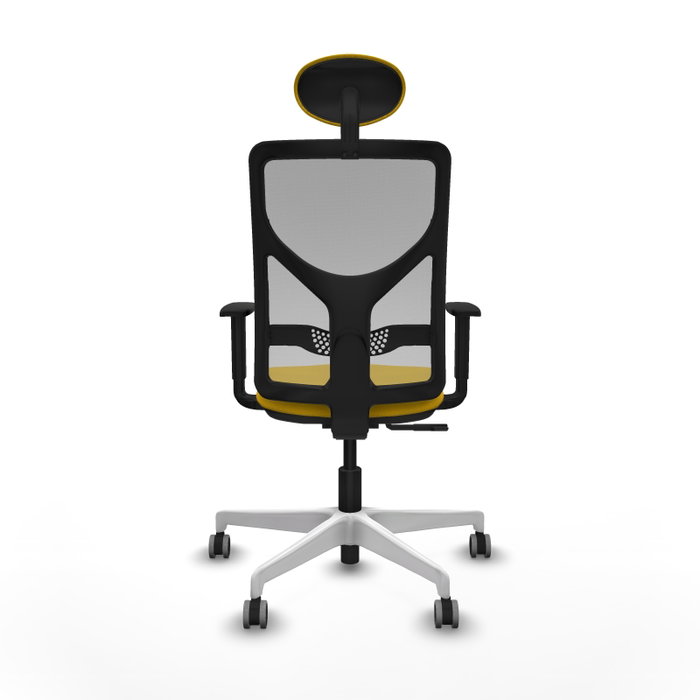 PIQUERAS Y CRESPO Silla de oficina Motilla con mecanismo Sincro, Amarillo y Gris PIQUERAS Y CRESPO Silla de oficina Motilla con mecanismo Sincro, Amarillo y Gris