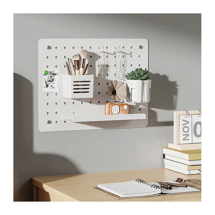 LogiLink Pegboard para montaje en pared, 420x320mm, blanco