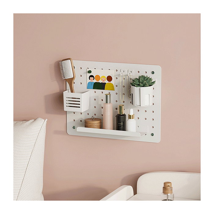 LogiLink Pegboard para montaje en pared, 420x320mm, blanco