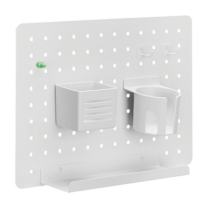 LogiLink Pegboard para montaje en pared, 420x320mm, blanco