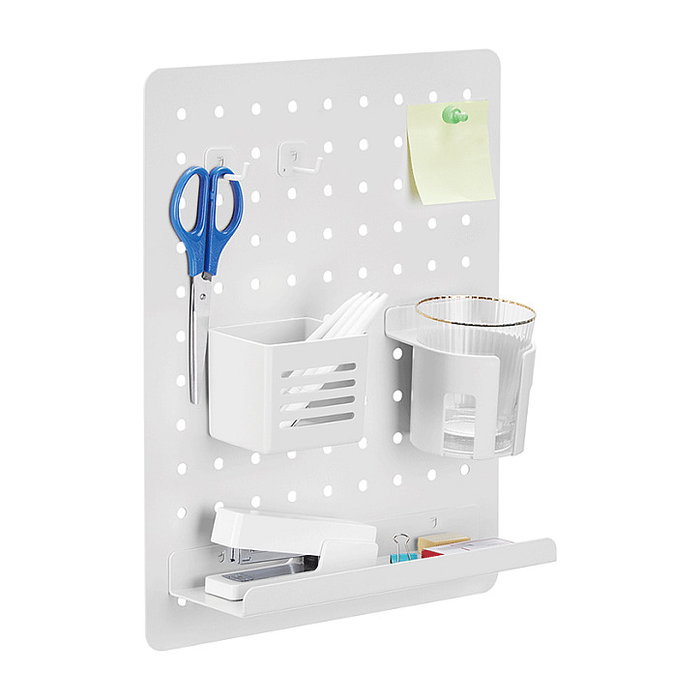 LogiLink Pegboard para montaje en pared, 420x320mm, blanco