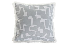 DKD Home Decor Cojín Impreso Gris y Blanco 45x8x45 cm