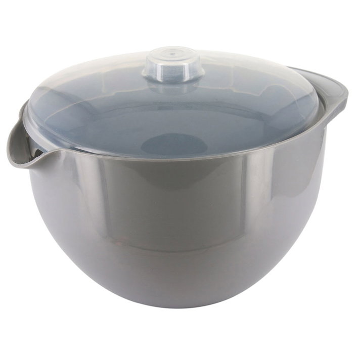 Cuisy Bol Microondas 1,2 L con Tapa Antisalpicaduras para Cocina Rápida
