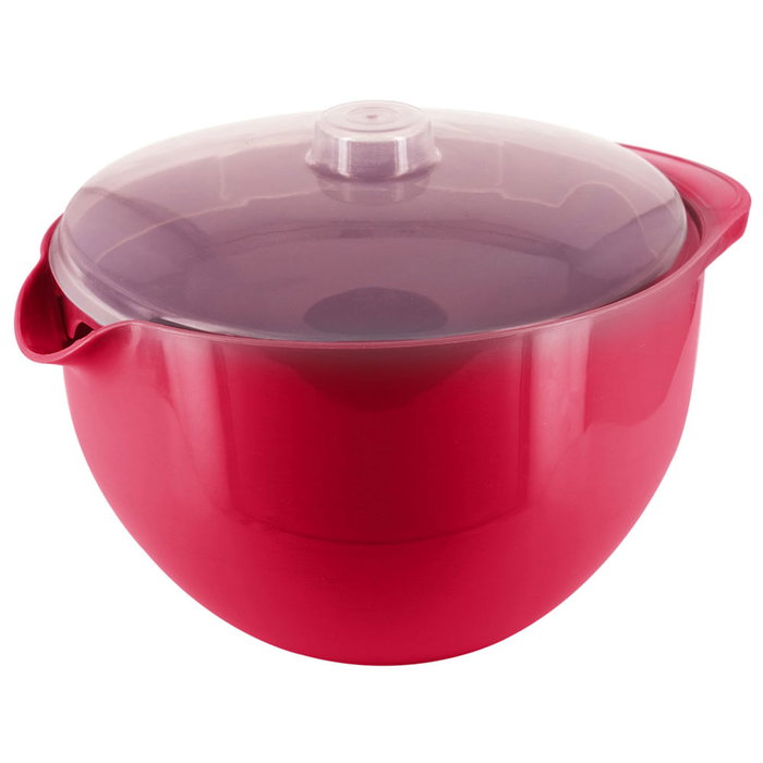 Cuisy Bol Microondas 1,2 L con Tapa Antisalpicaduras para Cocina Rápida