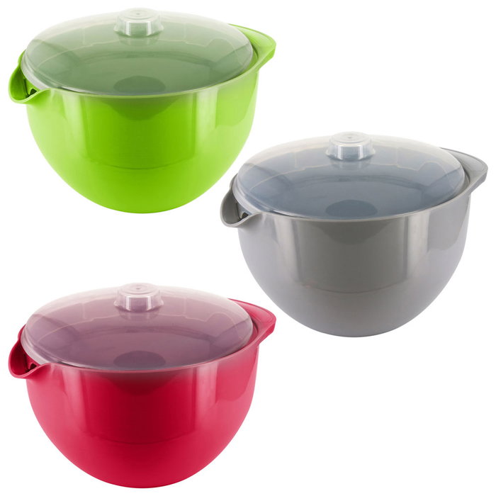 Cuisy Bol Microondas 1,2 L con Tapa Antisalpicaduras para Cocina Rápida