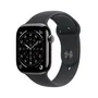Apple Watch Series 11 GPS + Cellular 42mm Titanio Pizarra con Correa Deportiva Negra M/L