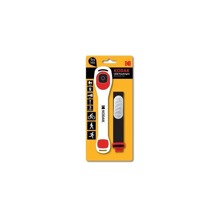 Kodak Active 10 Banda Luminosa Ajustable Deportiva para Peatones, Ciclistas o Perros, Modos Normal e Intermitente, Protección IP42