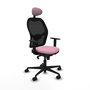 PIQUERAS Y CRESPO Silla de oficina Jorquera Rosa y Negro