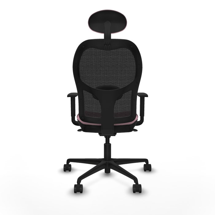 PIQUERAS Y CRESPO Silla de oficina Jorquera Rosa y Negro