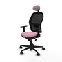 PIQUERAS Y CRESPO Silla de oficina Jorquera Rosa y Negro