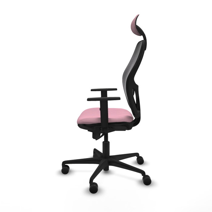 PIQUERAS Y CRESPO Silla de oficina Jorquera Rosa y Negro