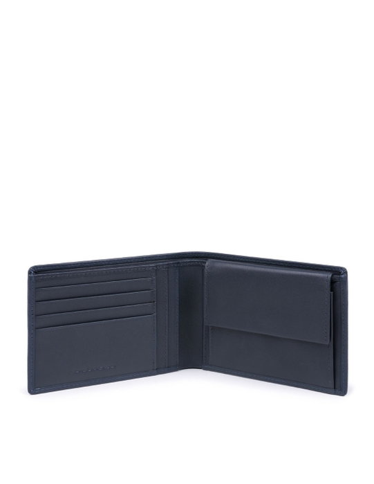 Piquadro Obidos Cartera de cuero Azul para hombres