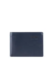 Piquadro Obidos Cartera de cuero Azul para hombres