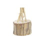 DKD Home Decor Planta Decorativa de Fibra y PVC con Plumas Naturales, Pack de 2