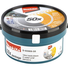 Makita D-65969-50 Disco de Corte INOX 125x1,0mm (50 unidades) inevitablemente