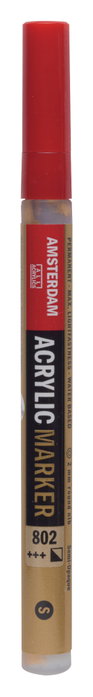Amsterdam Marker Acrílica 2 mm Oro Claro 802 Amsterdam Marker Acrílica 2 mm Oro Claro 802