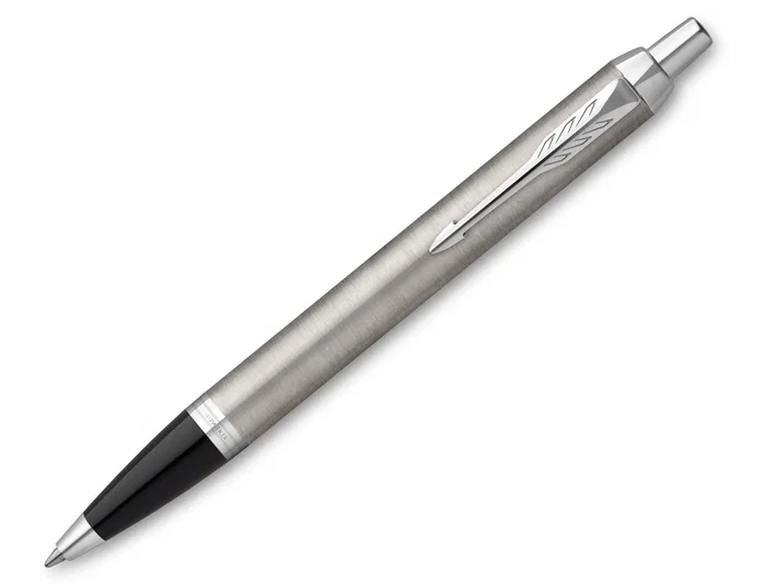 Parker IM Essential Bolígrafo de Acero Inoxidable Punta Media Azul