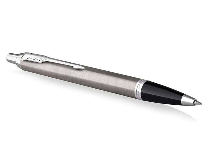 Parker IM Essential Bolígrafo de Acero Inoxidable Punta Media Azul