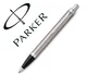 Parker IM Essential Bolígrafo de Acero Inoxidable Punta Media Azul
