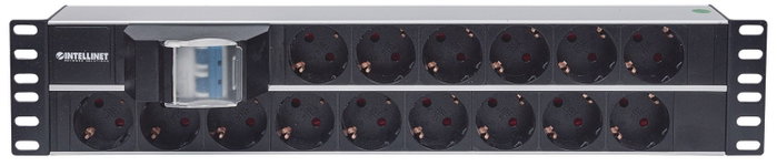 Intellinet 714051 PDU de 19 pulgadas con 15 tomas y cable de 3m