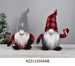 DKD Home Decor Figura Poliéster Tartan Surtido de 2 unidades