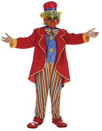 Creaciones Llopis - Disfraz Adulto de Payaso Lolo, Talla L, Incluye Pantalón, Chaleco, Chaqueta y Sombrero