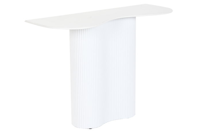 DKD Home Decor Loftcarter Consola Blanco Metal 100 x 38 x 72 cm DKD Home Decor Loftcarter Consola Blanco Metal 100 x 38 x 72 cm