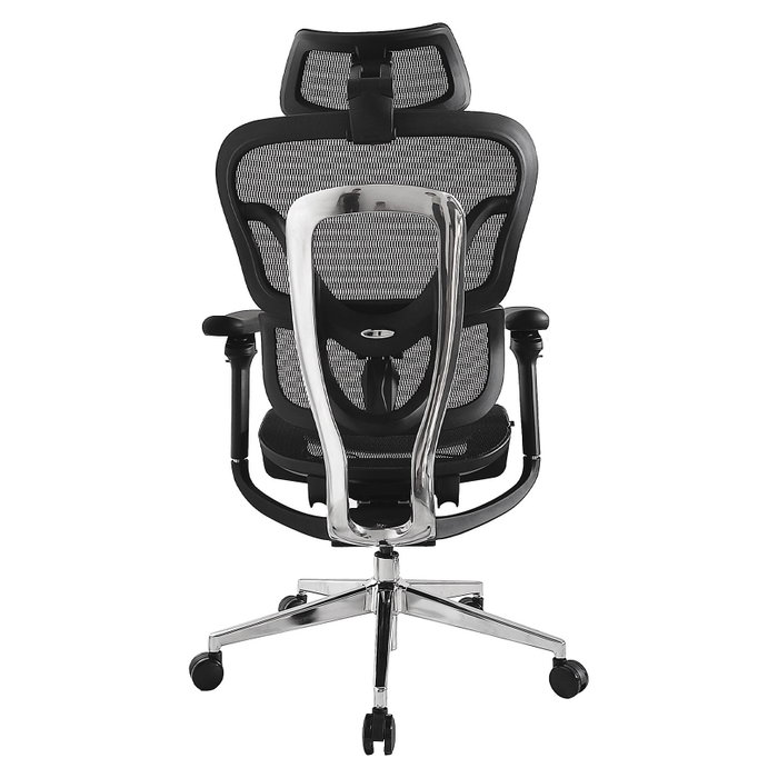 EQUIP Silla de oficina 651051 con reposacabezas y reposabrazos 3D Negro