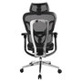EQUIP Silla de oficina 651051 con reposacabezas y reposabrazos 3D Negro