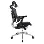 EQUIP Silla de oficina 651051 con reposacabezas y reposabrazos 3D Negro
