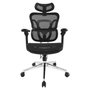 EQUIP Silla de oficina 651051 con reposacabezas y reposabrazos 3D Negro
