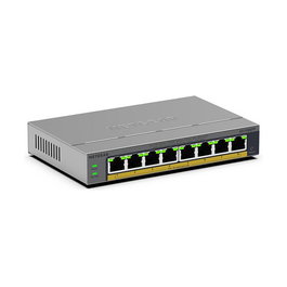 NETGEAR GS108EPP Switch Gigabit PoE+ de 8 Puertos, 4 Puertos PoE+ 123W, Smart Managed L3, Desktop/Pared, 10/100/1000Mbps, QoS, VLAN, Jumbo Frames, Metal Gris