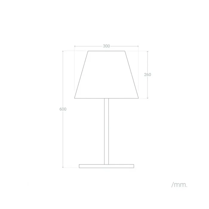 Ibb Lámpara de Mesa SKD-T1015, Diseño Elegante y Moderno, IP65
