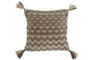 DKD Home Decor Cojín de Algodón y Yute Hecho a Mano, Pack de 2, Beige y Crema