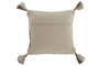 DKD Home Decor Cojín de Algodón y Yute Hecho a Mano, Pack de 2, Beige y Crema
