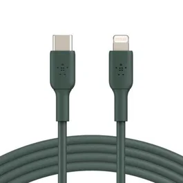 Belkin CAA003BT1MMG Cable Lightning a USB-C (USB 3.2 Gen 1) para iPhone, 1 m, Negro, Certificación MFi