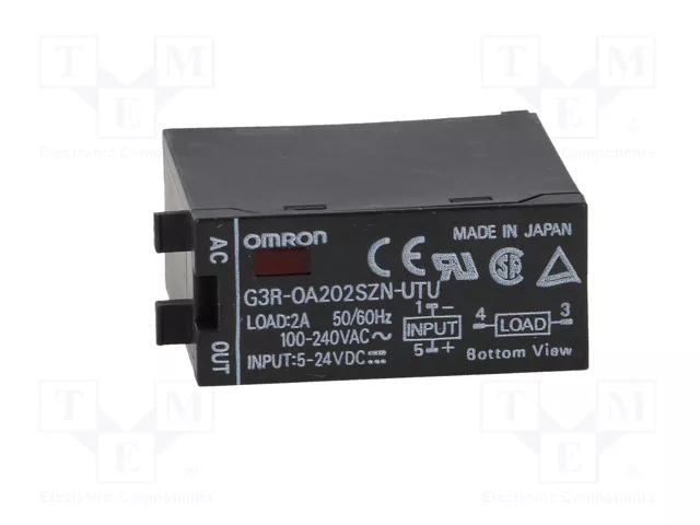 OMRON G3R-OA202SZN Relé de semiconductor 24VDC 2A 75-264VAC