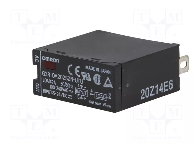 OMRON G3R-OA202SZN Relé de semiconductor 24VDC 2A 75-264VAC