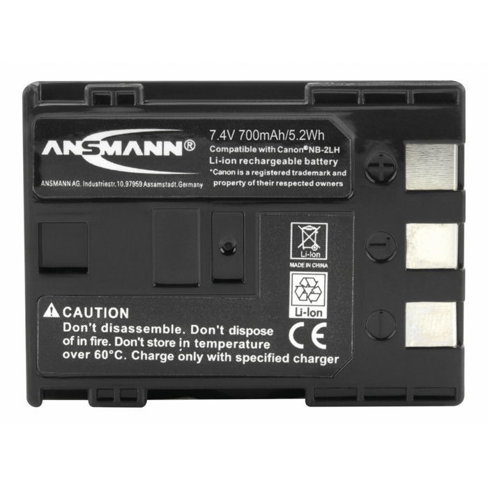 Ansmann A-Can NB-2LH 7,4 V 720 mAh Ansmann A-Can NB-2LH 7,4 V 720 mAh