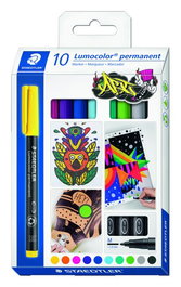 Rotulador Permanente Staedtler 317 Lumocolor (M) Caja De 10