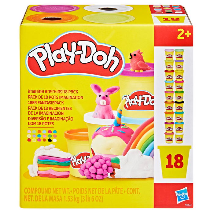 Play-Doh G0522 Pack de 18 Botes de Plastilina para Niños +2 Años