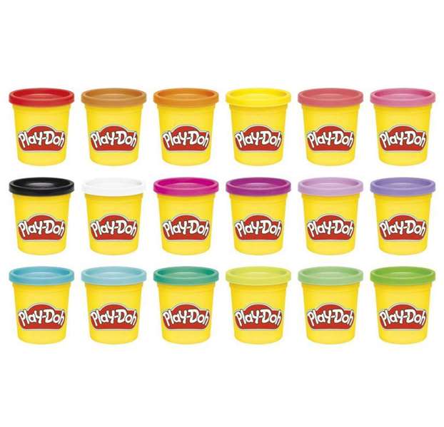 Play-Doh G0522 Pack de 18 Botes de Plastilina para Niños +2 Años