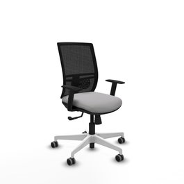 PIQUERAS Y CRESPO Silla de oficina Yunquera con mecanismo Sincro Gris claro