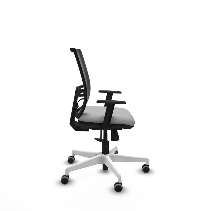 PIQUERAS Y CRESPO Silla de oficina Yunquera con mecanismo Sincro Gris claro