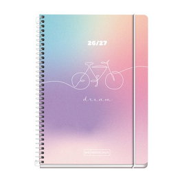 Agenda Escolar (2026-27) Miquelrius School Design Espiral Tapa Extra Con Goma Activa 8º 117X174 S/V Apais. Dream