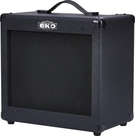 Eko G-BS35 Amplificador Combo para Guitarra Eléctrica, 35W, Altavoz 12", 2 Canales (Clean/Drive), Reverb, Negro