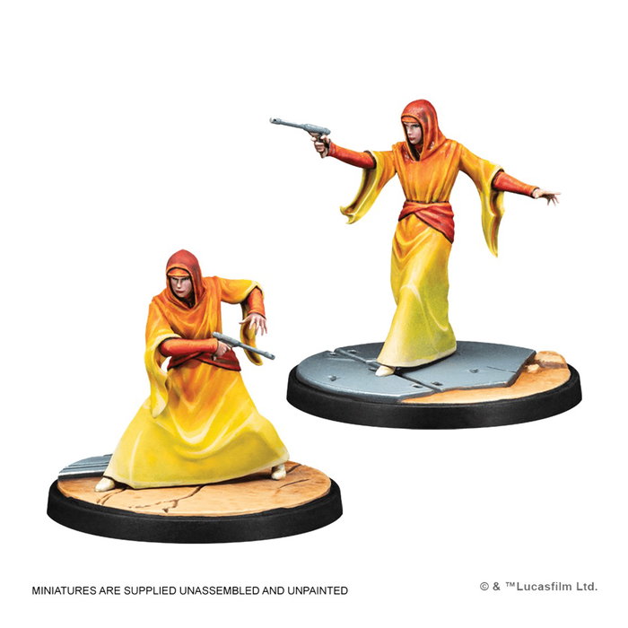 Atomic Mass Games Star Wars Shatterpoint SWP15 Expansión We Are Brave Squad Pack con 4 Miniaturas de Padmé Amidala y Doncellas de Naboo, Edad 14+, Multilingüe