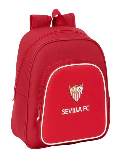Safta Mochila Infantil Adaptable a Carro Resistente al Agua Sevilla FC 28x34x10 cm