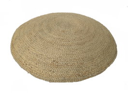 DKD Home Decor Cojín de Suelo de Fibra 50x50x20 cm Natural